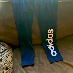 Size medium navy Adidas leggings.